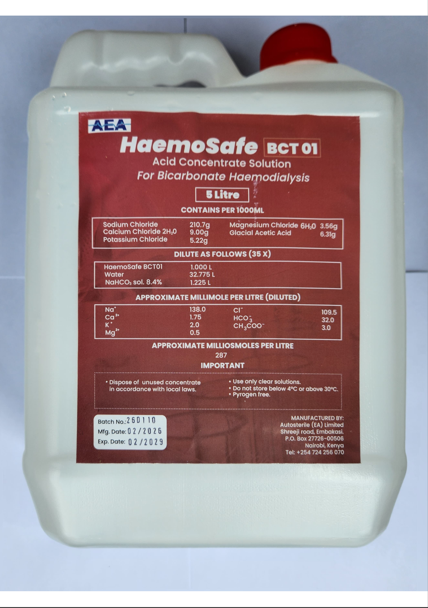 HaemoSafe Acid Concentrate