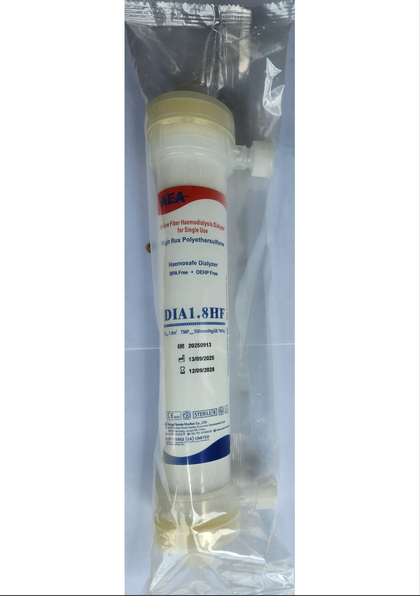 Hollow Fiber Dialyzer 1.8H