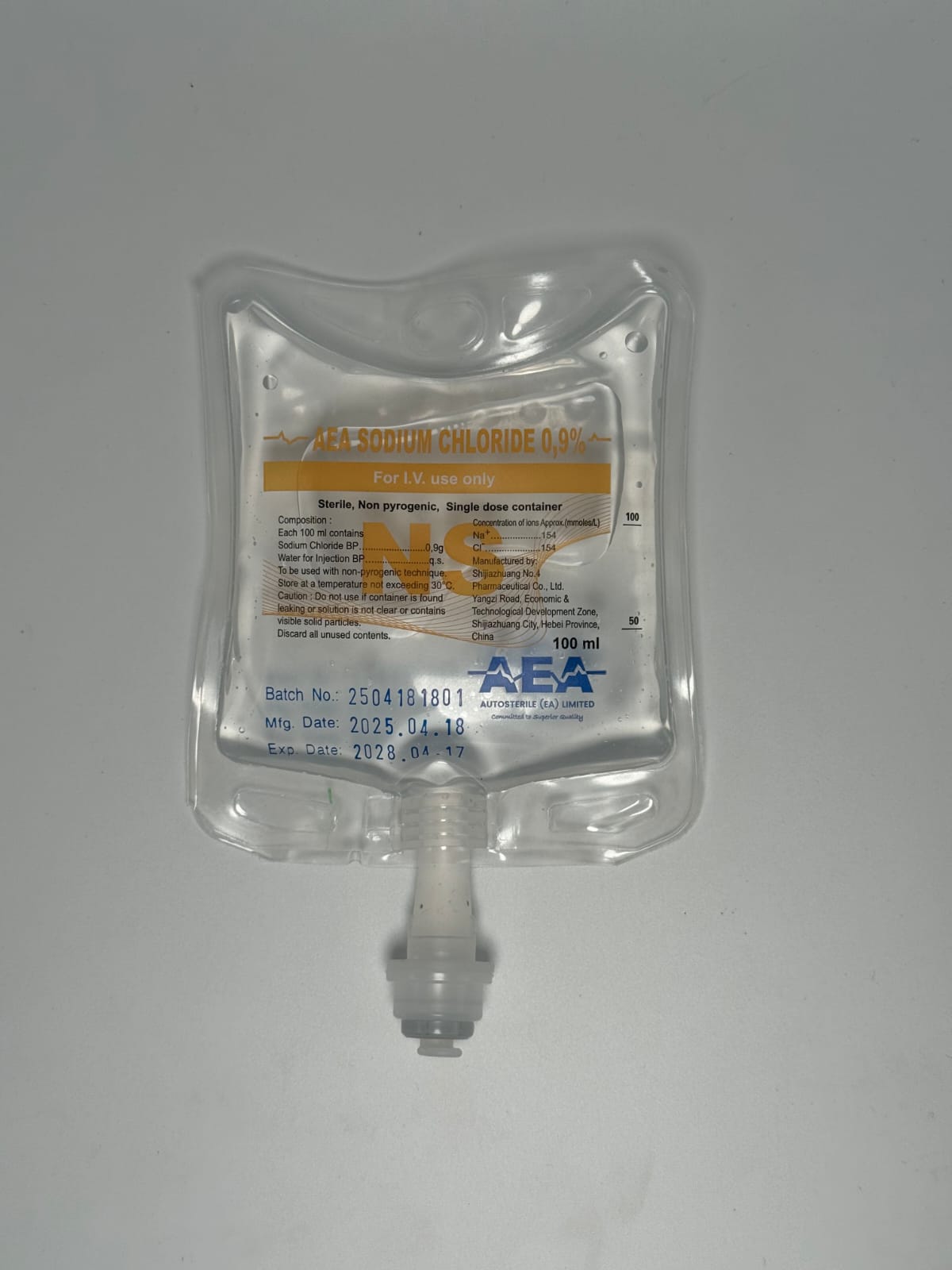 AEA Sodium Chloride 0.9% 100Ml